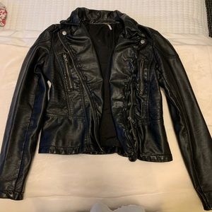 Free People leather moto jacket